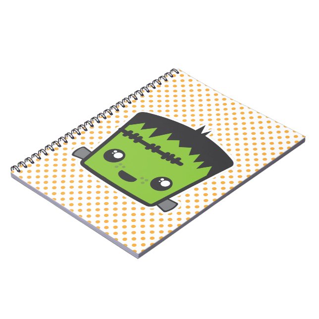 Kawaii Frankenstein Notebook Anteckningsbok (Vänstra Sidan)