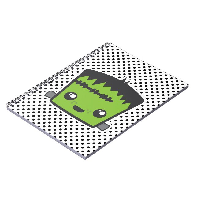 Kawaii Frankenstein Notebook Anteckningsbok (Vänstra Sidan)