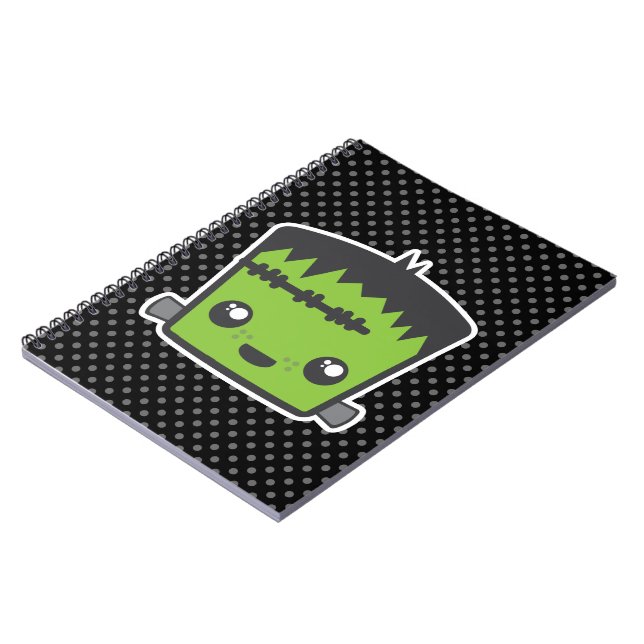 Kawaii Frankenstein Notebook Anteckningsbok (Vänstra Sidan)