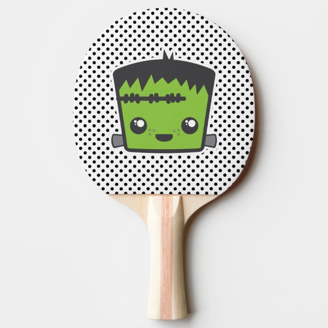 Kawaii Frankenstein Ping Pong Paddle Pingisracket (Baksidan)