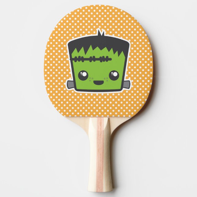 Kawaii Frankenstein Ping Pong Paddle Pingisracket (Baksidan)