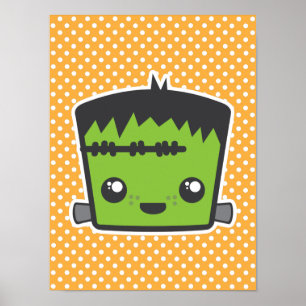 Kawaii Frankenstein Poster Skriv ut