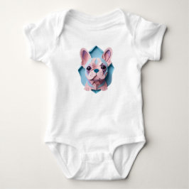Kawaii Fransk Bulldog Pastel Papper CEG Art T Shirt
