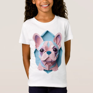 Kawaii Fransk Bulldog Pastel Papper CEG Art T Shirt