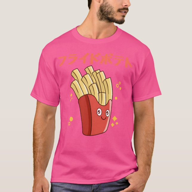 Kawaii Fransk Fries T Shirt (Framsida)