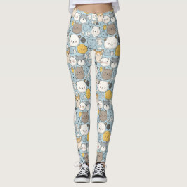 Kawaii Frenzy: Dålig dörr för friska djur Leggings