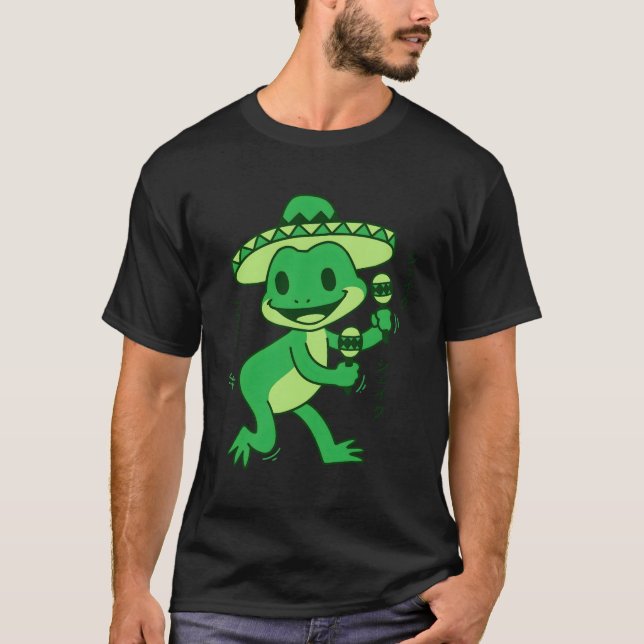 Kawaii Frog Cute Japanska djur T Shirt (Framsida)