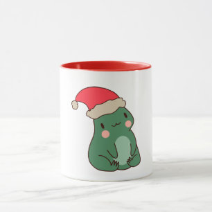 Kawaii Frog jul Gift Idea Mugg