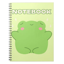 Kawaii Frog Notebook Anteckningsbok
