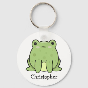 Kawaii Frog, Toad Personlig Nyckelring