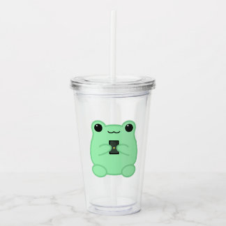 Kawaii Frog With Kiwi Smartphone Take Away Mugg