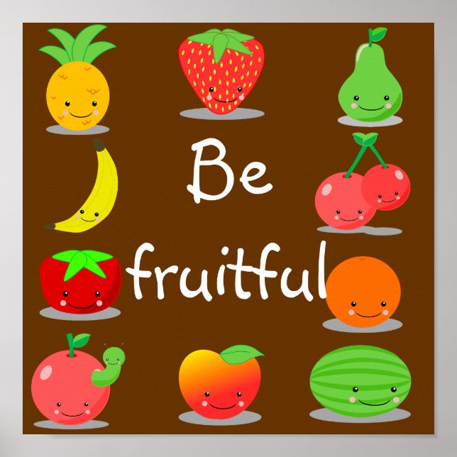 Kawaii Fruit Poster (Framsidan)
