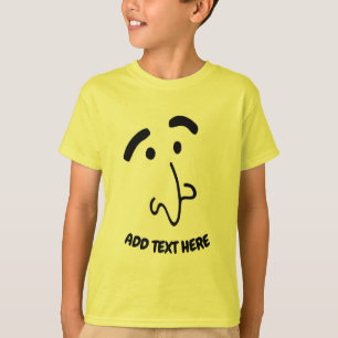 Kawaii Funny Ansikte Shirt T
