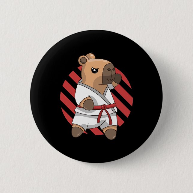 Kawaii Funny Capyra Capy Karate Martial Arts Keiko Knapp (Framsida)