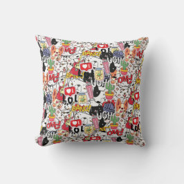 kawaii funny pet design - cute animal lover kudde