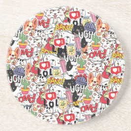 kawaii funny pet design - cute animal lover underlägg