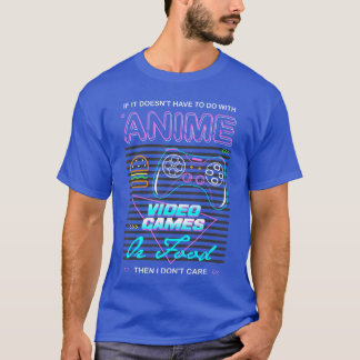 Kawaii Gamer Mat Videospel Anime Tecknad PC Konsol T Shirt