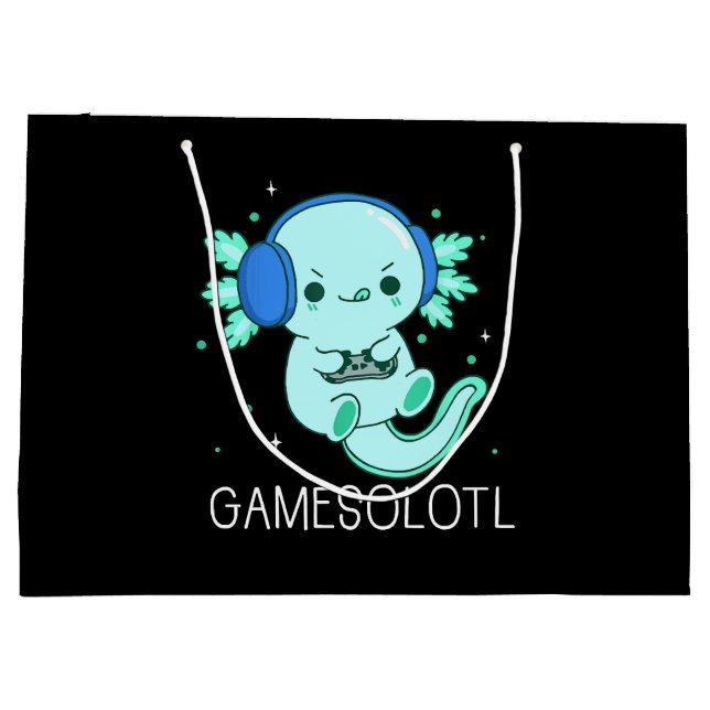 Kawaii Gamesolotl Axolotl Gamer (Baksidan)