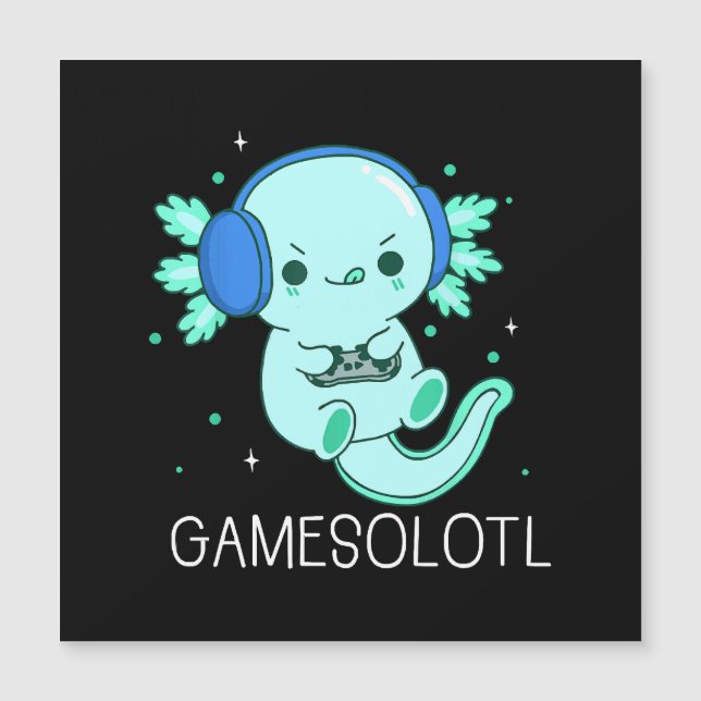 Kawaii Gamesolotl Axolotl Gamer (Framsida)