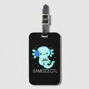 Kawaii Gamesolotl Axolotl Gamer Bagagebricka