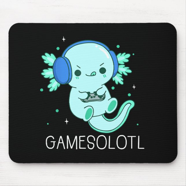 Kawaii Gamesolotl Axolotl Gamer Musmatta (Framsidan)