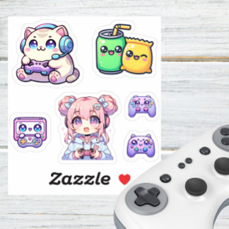 Kawaii Gaming Sticker Pack Klistermärken