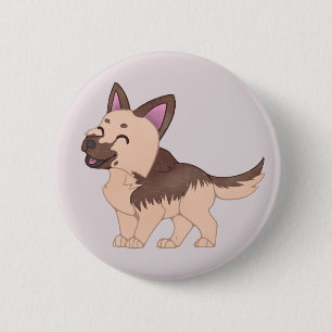 Kawaii German Shepherd Hund Knapp