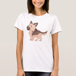 Kawaii German Shepherd Hund T Shirt