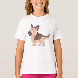 Kawaii German Shepherd Hund T Shirt