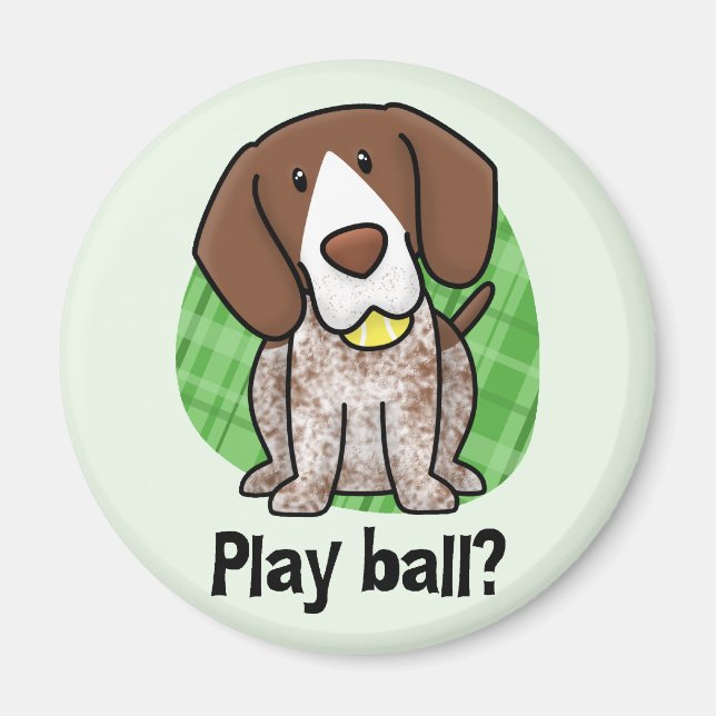 Kawaii German Shorthar Pointer Magnet (Framsidan)