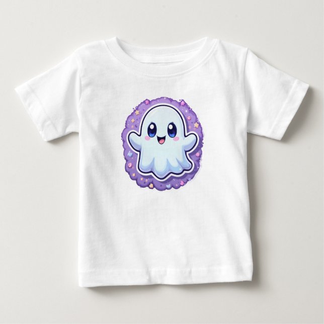 Kawaii Ghost Baby Bodydress - Cute Halloween Outfi T Shirt (Framsida)