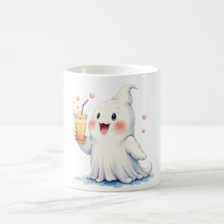 Kawaii Ghost Drinking Soda Mugg
