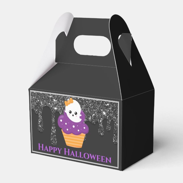Kawaii Ghost Halloween Cupaka Presentaskar (Framsidan Sidan)