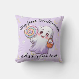 Kawaii Ghost Halloween Pillow Kudde