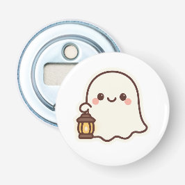 Kawaii Ghost med Lantern - Cute Spirit Design Flasköppnare