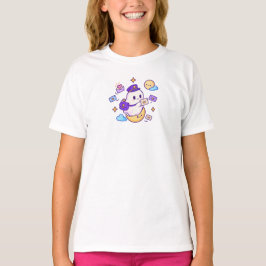 Kawaii Ghost Moon Mail – Halloween-spöke med brev T Shirt