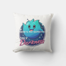 Kawaii Ghost No Sunshine Only Darkness Aesthetic Kudde