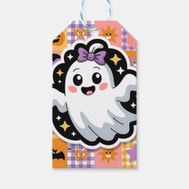 Kawaii Ghost Papper & Party Tallrikar - Cute Patch Presentetikett