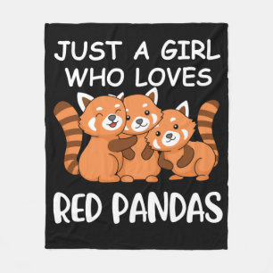 Kawaii Gift Women, bara en flicka som Kärlek Red Fleecefilt