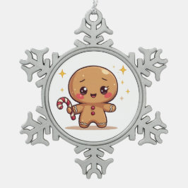 Kawaii Gingerbread Man Cute Christmas Ornament