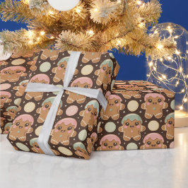 Kawaii Gingerbreadgäng Presentpapper