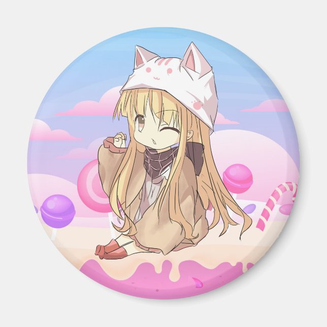 Kawaii Girl Magnet (Framsidan)