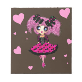 Kawaii Girl PinkP Prom Princess Anteckningsblock
