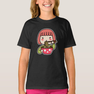 Kawaii Girl som äter Ramen T Shirt