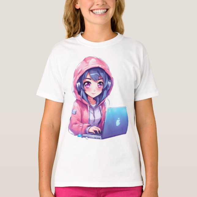 Kawaii Girl T Shirt (Framsida)