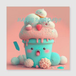 Kawaii glass kopp-kort