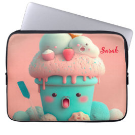 Kawaii glass kopp laptop fodral
