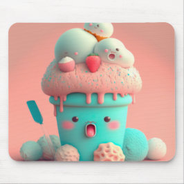 Kawaii glass mousepad musmatta