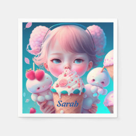 Kawaii glass pappersservett