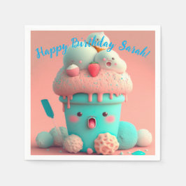 Kawaii glass pappersservett